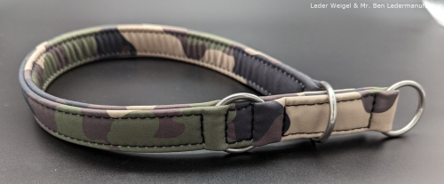 Hundehalsband Zugstopp Softshell - Camouflage