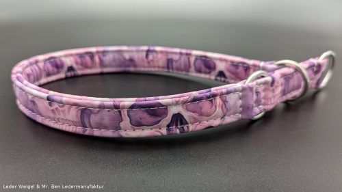 Hundehalsband Zugstopp Softshell - Pink Skull